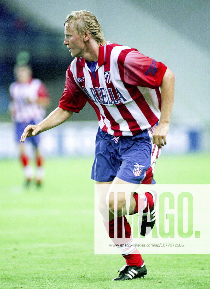 Gelredome Stadium, Arnhem, Netherlands, 4 8 1998, Gelderland Tournament semi final, Atletico Madrid vs Chelsea 4 0 Radek BEJBL Altetico