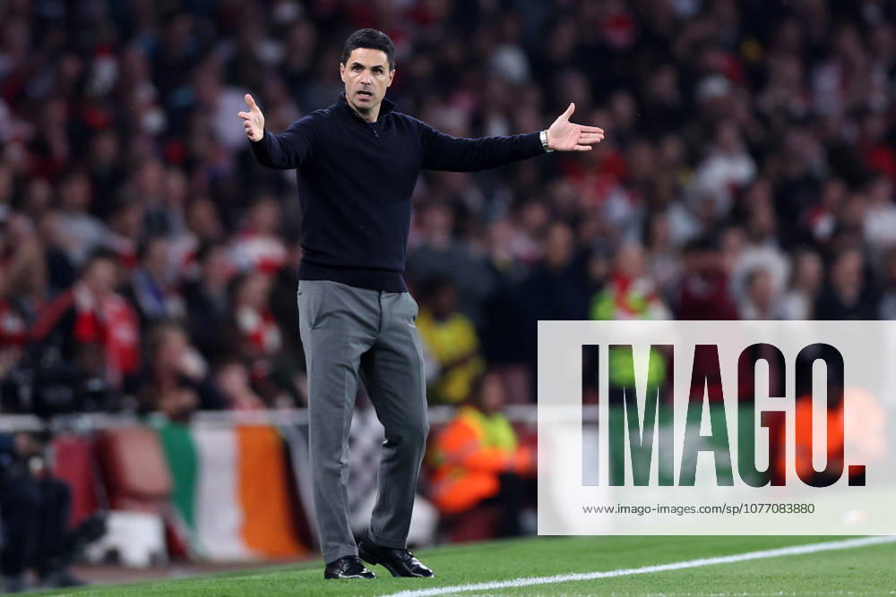 London, England, 5th May 2026. Mikel Arteta manager of Arsenal during the Arsenal vs Atletico Madrid UEFA Champions League match at the Emirates Stadium, London. Picture credit should read: David Klein Sportimage . SPI_039_DK_Arsenal_Athletico_Madrid SPI-4781-0039