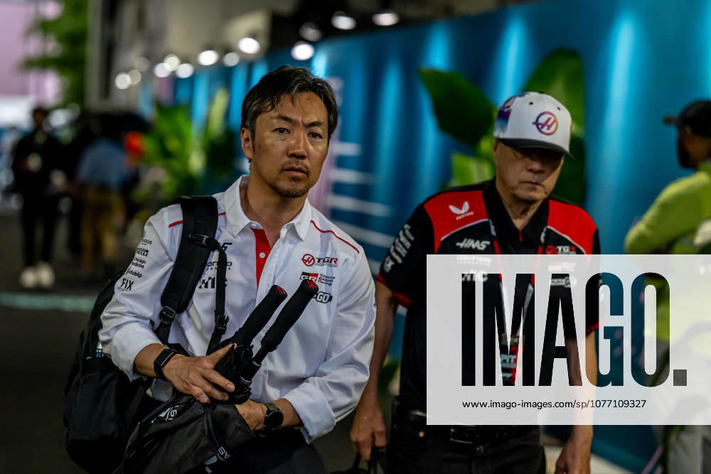 Miami Grand Prix - Race day - Miami International Autodrome MIAMI INTERNATIONAL AUTODROME, UNITED STATES - MAY 03: Ayao Komatsu, Haas F1 haas f1, from Japan during the Miami Grand Prix at Miami International Autodrome on Sunday May 03, 2026 in Miami, Florida, United States (Photo by Michael Potts BSR Agency) Content not available for redistribution in The Netherlands directly or indirectly through any third parties.