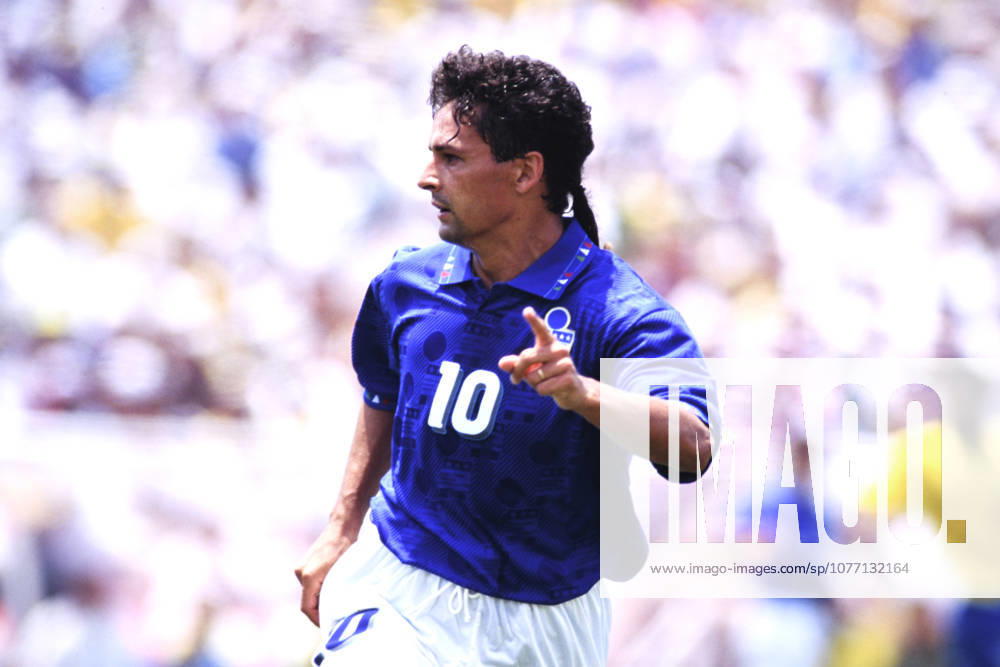 BAGGIO Roberto Team Italy World Cup Final 1994 ROSE BOWL Stadium Pasadena FIFA World Cup 1994 in USA Match Final Soccer World Cup 1994 Brazil Italy on 17 07 1994 in Pasadena