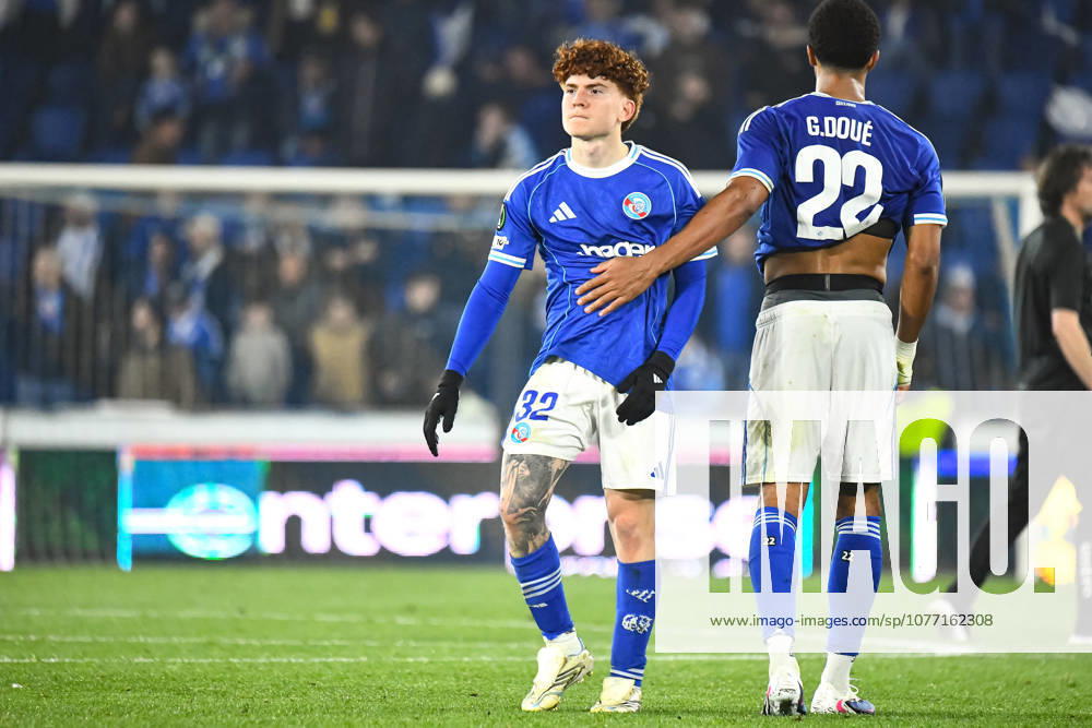 FOOTBALL: SRASBOURG - RAYO VALLECANO Baptiste AUTISSIER MAXPPP - Strasbourg 07 05 2026 Baptiste AUTISSIER Maxppp Strasbourg ; 07 05 2026 ; Valentin Barco lors du match RC Strasbourg vs Rayo Vallecano, demi finale retour de l’Europa Conference League a Strasbourg le 07 mai 2026. RC Strasbourg vs Rayo Vallecano, Europa Conference League semi-final second leg in Strasbourg on May 7, 2026. Strasbourg Strasbourg Grand Est France