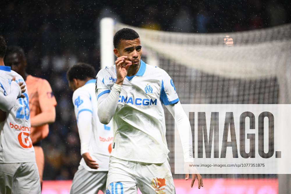 Greenwood mason FOOT L1 2026 LE HAVRE MARSEILLE 0 1 STADE OCEANE LE HAVRE FRANCE 10 05 2026 GARNIER ETIENNE joy of greenwoods goal 0 1 at the 55 LE HAVRE STADE OCEANE France GermanyxJapanxUKxFrancexBelgiumxOUT