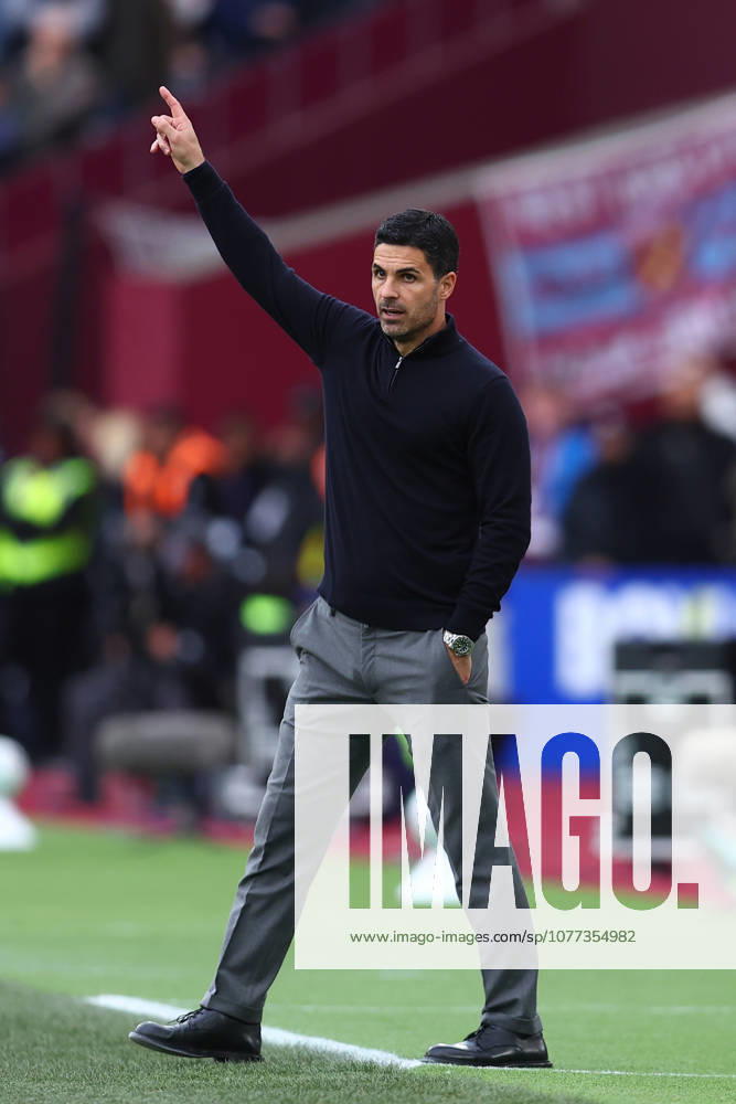 London, England, 10th May 2026. Mikel Arteta, Manager of Arsenal during the West Ham United vs Arsenal Premier League match at the London Stadium, London. Picture credit should read: Paul Terry Sportimage . SPI_143_PT_West_Ham_Arsenal SPI-4793-0143