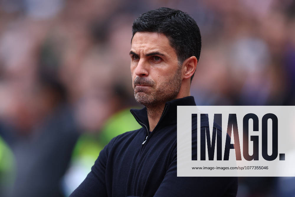 London, England, 10th May 2026. Mikel Arteta, Manager of Arsenal during the West Ham United vs Arsenal Premier League match at the London Stadium, London. Picture credit should read: Paul Terry Sportimage . SPI_122_PT_West_Ham_Arsenal SPI-4793-0122