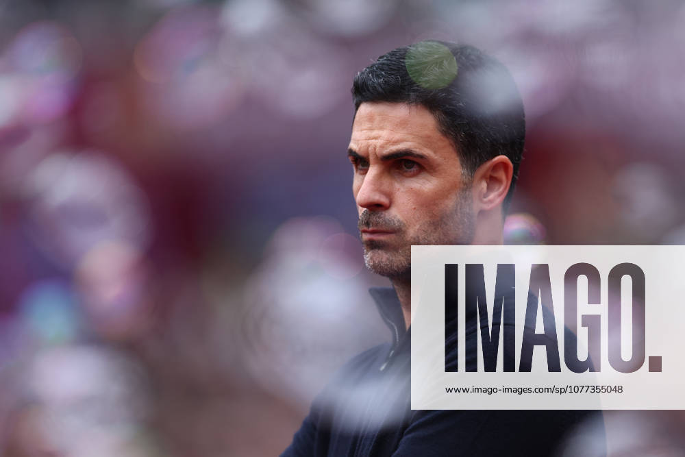 London, England, 10th May 2026. Mikel Arteta, Manager of Arsenal during the West Ham United vs Arsenal Premier League match at the London Stadium, London. Picture credit should read: Paul Terry Sportimage . SPI_124_PT_West_Ham_Arsenal SPI-4793-0124