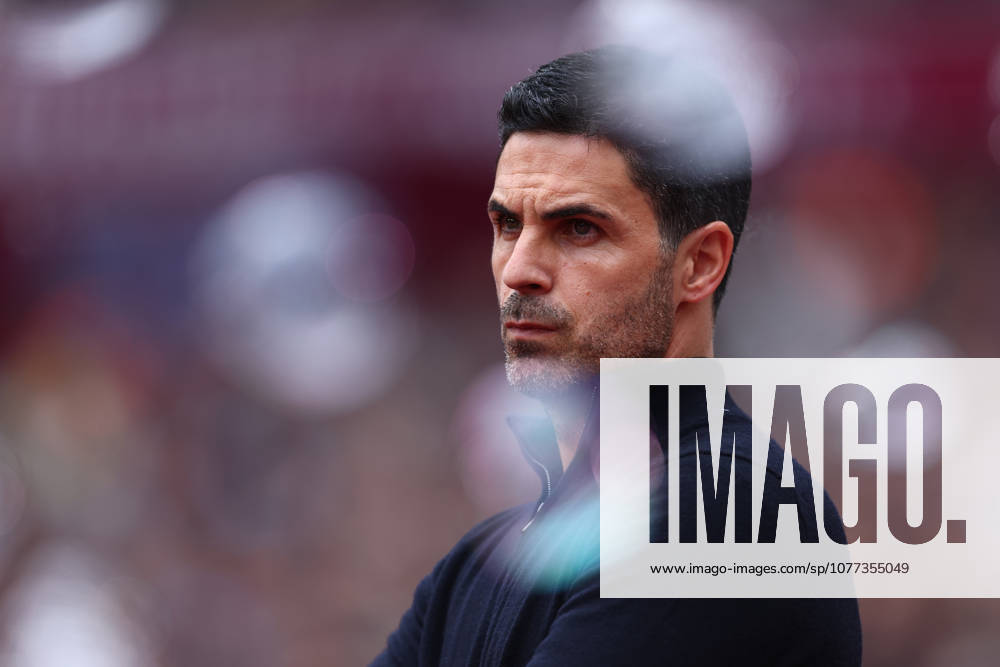 London, England, 10th May 2026. Mikel Arteta, Manager of Arsenal during the West Ham United vs Arsenal Premier League match at the London Stadium, London. Picture credit should read: Paul Terry Sportimage . SPI_125_PT_West_Ham_Arsenal SPI-4793-0125