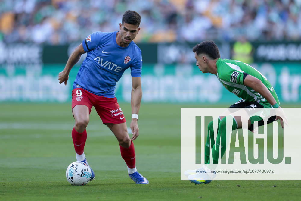 Real Betis V Elche CF - La Liga EA Sports Andre Silva of Elche CF controls the ball during the La Liga EA Sports match between Real Betis and Elche CF at La Cartuja Stadium in Seville, Spain, on May 12, 2026. Seville Spain
