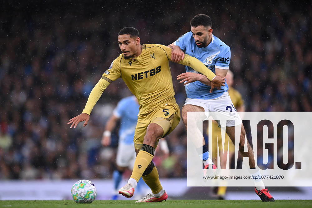 Manchester City v Crystal Palace, Premier League Maxence Lacroix of Crystal Palace is challenged by Rayan Ait-Nouri of Manchester City during the Manchester City v Crystal Palace Premier League match at the Etihad Stadium, Manchester, England on 13 May 2026 Credit: Ben Roberts Every Second Media Editorial use only. All images are copyright Every Second Media Limited. No images may be reproduced without prior permission. All rights reserved. Premier League and Football League images are subject to licensing agreements with Football DataCo Limited. see https: www.football-dataco.com