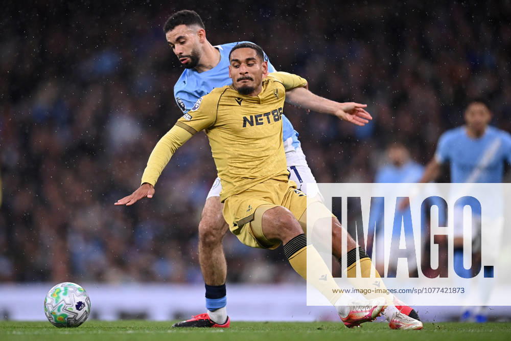 Manchester City v Crystal Palace, Premier League Maxence Lacroix of Crystal Palace is challenged by Rayan Ait-Nouri of Manchester City during the Manchester City v Crystal Palace Premier League match at the Etihad Stadium, Manchester, England on 13 May 2026 Credit: Ben Roberts Every Second Media Editorial use only. All images are copyright Every Second Media Limited. No images may be reproduced without prior permission. All rights reserved. Premier League and Football League images are subject to licensing agreements with Football DataCo Limited. see https: www.football-dataco.com