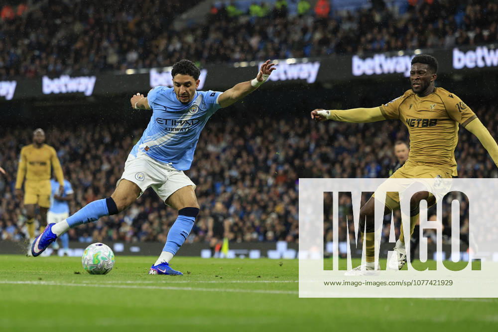 Manchester City v Crystal Palace, Premier League GOAL.Omar Marmoush (7) of Manchester City scores to make it 2-0 during the Premier League match between Manchester City and Crystal Palace at the Etihad Stadium, Manchester, UK on 13 May 2026. Manchester Etihad Stadium Manchester UK Editorial use only DataCo restrictions apply See www.football-dataco.com ,