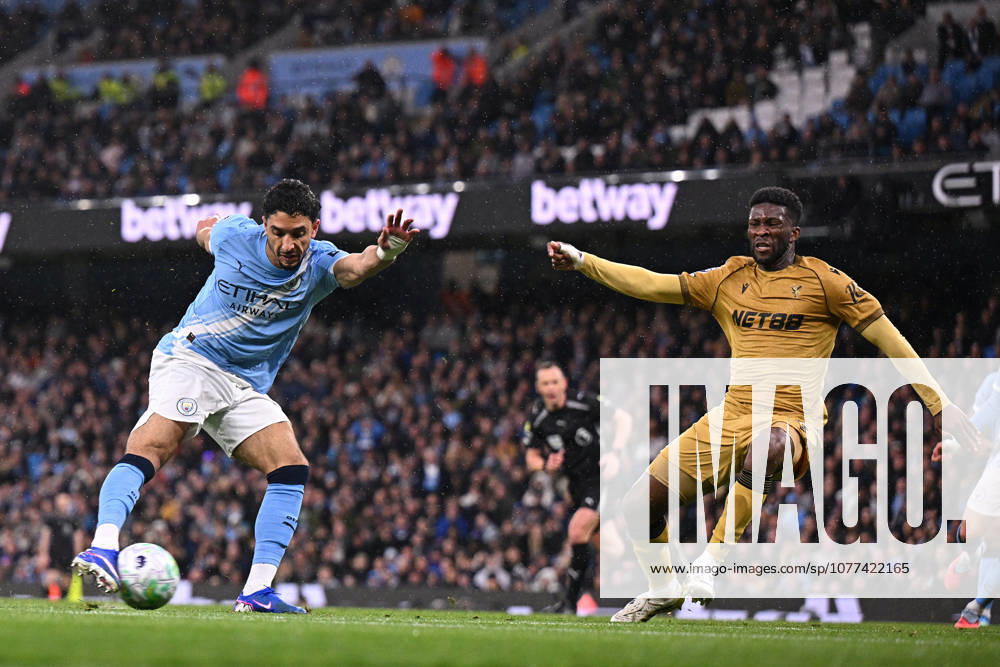 Manchester City v Crystal Palace, Premier League Omar Marmoush of Manchester City scores his team s second goal during the Manchester City v Crystal Palace Premier League match at the Etihad Stadium, Manchester, England on 13 May 2026 Credit: Ben Roberts Every Second Media Editorial use only. All images are copyright Every Second Media Limited. No images may be reproduced without prior permission. All rights reserved. Premier League and Football League images are subject to licensing agreements with Football DataCo Limited. see https: www.football-dataco.com