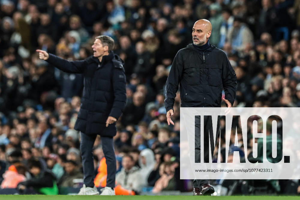 Premier League: Manchester City v Crystal Palace Josep Guardiola manager of Manchester City reacts during the Premier League match Manchester City vs Crystal Palace at Etihad Stadium, Manchester, United Kingdom on 13 May 2026 (Photo by Mark Cosgrove News Images) Manchester Etihad Stadium Greater Manchester United, ManU Kingdom