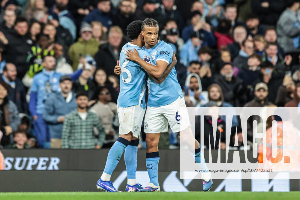 Premier League: Manchester City v Crystal Palace Savino of Manchester City celebrates his goal to make it 3-0 during the Premier League match Manchester City vs Crystal Palace at Etihad Stadium, Manchester, United Kingdom on 13 May 2026 (Photo by Mark Cosgrove News Images) Manchester Etihad Stadium Greater Manchester United, ManU Kingdom