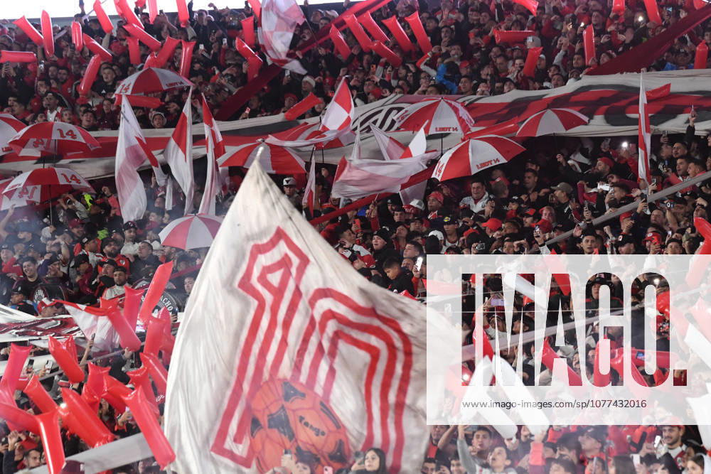 River Plate v Gimnasia y Esgrima La Plata - Torneo Apertura 2026 River Plate fans cheer during the 2026 League Cup playoff match between River Plate and Gimnasia y Esgrima de La Plata at the Monumental Stadium in Buenos Aires, Argentina, on May 13, 2026. Buenos Aires Argentina