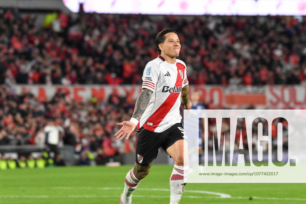 River Plate v Gimnasia y Esgrima La Plata - Torneo Apertura 2026 Sebastian Driussi of River Plate celebrates a goal during the 2026 Copa de la Liga playoff match between River Plate and Gimnasia y Esgrima de La Plata at the Estadio Monumental on May 13, 2026. Buenos Aires Argentina