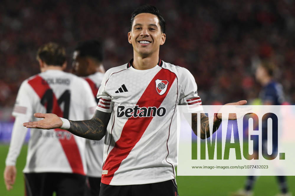 River Plate v Gimnasia y Esgrima La Plata - Torneo Apertura 2026 Sebastian Driussi of River Plate celebrates his goal during the match between River Plate and Gimnasia y Esgrima La Plata at Estadio Mas Monumental, on May 13. Buenos Aires Buenos Aires Argentina