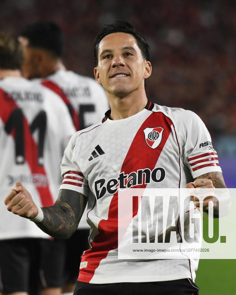 River Plate v Gimnasia y Esgrima La Plata - Torneo Apertura 2026 Sebastian Driussi of River Plate celebrates his goal during the match between River Plate and Gimnasia y Esgrima La Plata at Estadio Mas Monumental, on May 13. Buenos Aires Buenos Aires Argentina
