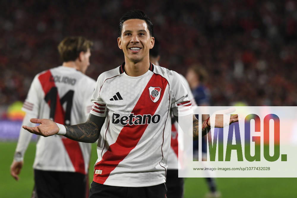 River Plate v Gimnasia y Esgrima La Plata - Torneo Apertura 2026 Sebastian Driussi of River Plate celebrates his goal during the match between River Plate and Gimnasia y Esgrima La Plata at Estadio Mas Monumental, on May 13. Buenos Aires Buenos Aires Argentina
