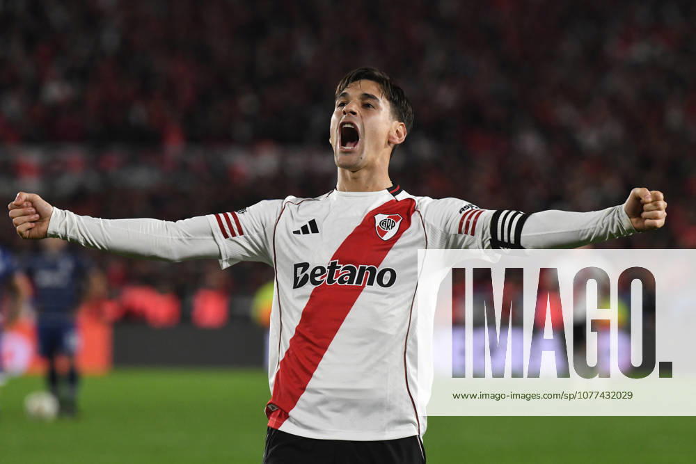 River Plate v Gimnasia y Esgrima La Plata - Torneo Apertura 2026 Lucas Martinez Quarta of River Plate celebrates his goal during the match between River Plate and Gimnasia y Esgrima La Plata at Estadio Mas Monumental in Buenos Aires, Argentina, on May 13, 2023. Buenos Aires Buenos Aires Argentina