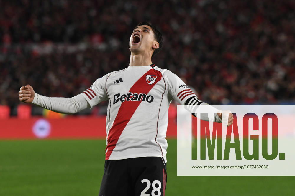 River Plate v Gimnasia y Esgrima La Plata - Torneo Apertura 2026 Lucas Martinez Quarta of River Plate celebrates his goal during the match between River Plate and Gimnasia y Esgrima La Plata at Estadio Mas Monumental in Buenos Aires, Argentina, on May 13, 2023. Buenos Aires Buenos Aires Argentina