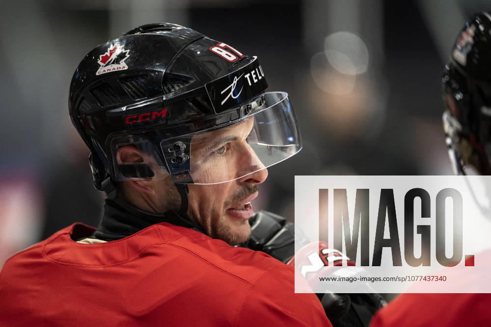 FRIBOURG, SWITZERLAND 20260514 Sidney Crosby during Canadas training session at the BCF Arena in Fribourg on Thursday ahead of the opening of the Ice Hockey World Championship in Switzerland, which begins with a match against Sweden on Friday FRIBOURG SWITZERLAND
