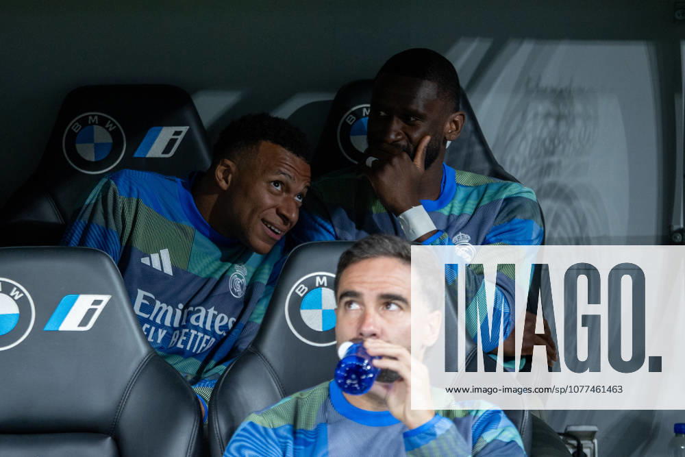 Kylian Mbappà of Real Madrid seen on the bench Substitutes during the EA SPORTS La Liga 2025-2026 match between Real Madrid and Real Oviedo, played at the Santiago Bernabà u Stadium. Final score: Real Madrid 2 - Real Oviedo 0 Madrid Spain - ZUMAs197 20260514_aaa_s197_448