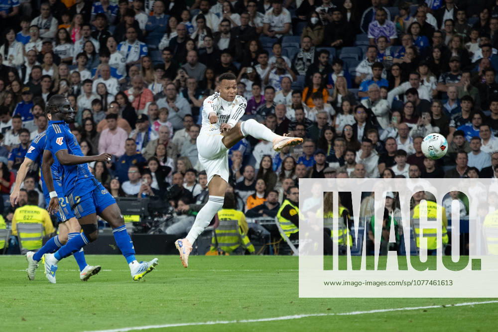 Kylian Mbappà of Real Madrid seen in action during the EA SPORTS La Liga 2025-2026 match between Real Madrid and Real Oviedo, played at the Santiago Bernabà u Stadium. Final score: Real Madrid 2 - Real Oviedo 0 Madrid Spain - ZUMAs197 20260514_aaa_s197_463