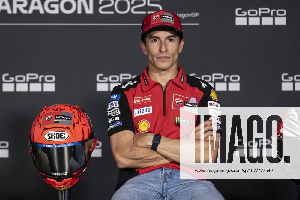 MotoGP, 8th round, Aragon circuit, Spain Aragon (Spain), 05 06 2025, press conference, PK, Pressekonferenz with Marc Marquez (93), regarding the 8th stage of the MotoGP World Championship, WM, Weltmeisterschaft Spain
