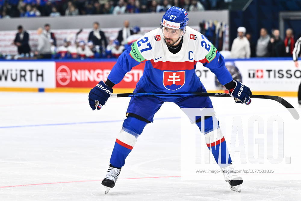 Marek Hrivik (SVK) is seen during the 2026 IIHF World Championship, WM, Weltmeisterschaft Group B, match Slovakia vs Norway, on May 16, 2026, Fribourg, Switzerland. (CTKxPhoto RadekxPetrasek) CTKPhotoP2026051603216 CTKPhotoP2026051603216