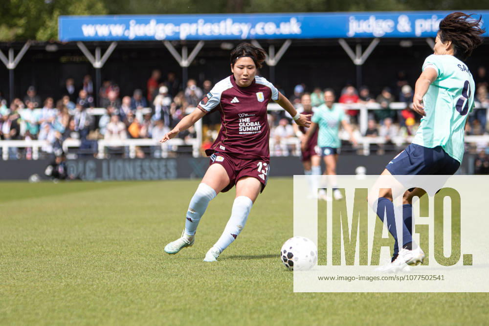 Maya Hijikata (13 Aston Villa) in action during the Barclays Women?s Super League match between London City Lionesses and Aston Villa at Copperjax Community Stadium on May 16th 2026 (Photo by Emily Bittarello SPP).