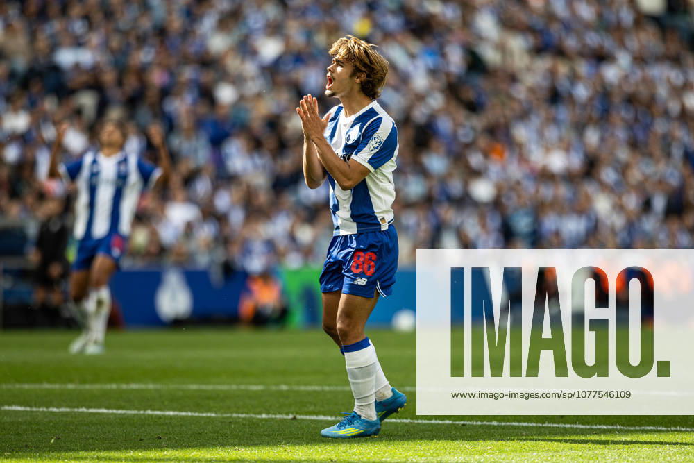 RODRIGO MORA of FC Porto reacts during the Liga Portugal Betclic 25 26 match between FC Porto and Santa Clara at Estadio do Dragao on May 16 2026, in Porto, Portugal. Porto Portugal - ZUMAa269 20260516_zsp_a269_077
