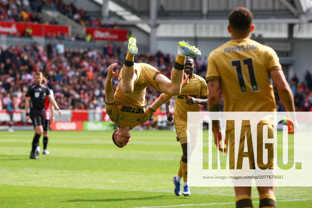 Premier League: Brentford v Crystal Palace LONDON, UK - 17th May 2026: Adam Wharton of Crystal Palace celebrates scoring his side s second goal during the Premier League match between Brentford FC and Crystal Palace FC at Gtech Community Stadium London Gtech Community Stadium England United Kingdom