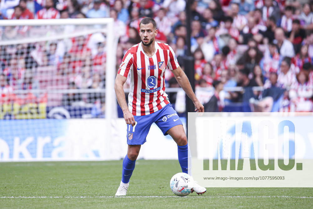 Atletico de Madrid vs Girona, on the 37th matchday of the 2025 26 Spanish First Division May 17, 2026, Madrid, Spain David Hancko with the ball during the Spanish championship LaLiga football match between Atletico de Madrid and Girona CF on 17 May 2026 at Estadio Santiago Bernabeu in Madrid, Spain Madrid, Spain Madrid Madrid, Spain Madrid Madrid Spain