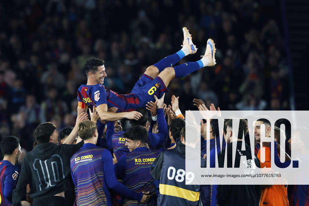 Robert Lewandowski (Barcelona), MAY 17, 2026 - Football Soccer : Spanish La Liga EA Sports match between FC Barcelona, Barca 3-1 Real Betis Balompie at Spotify Camp Nou in Barcelona, Spain. Noxthirdxpartyxsales aflo_330908385
