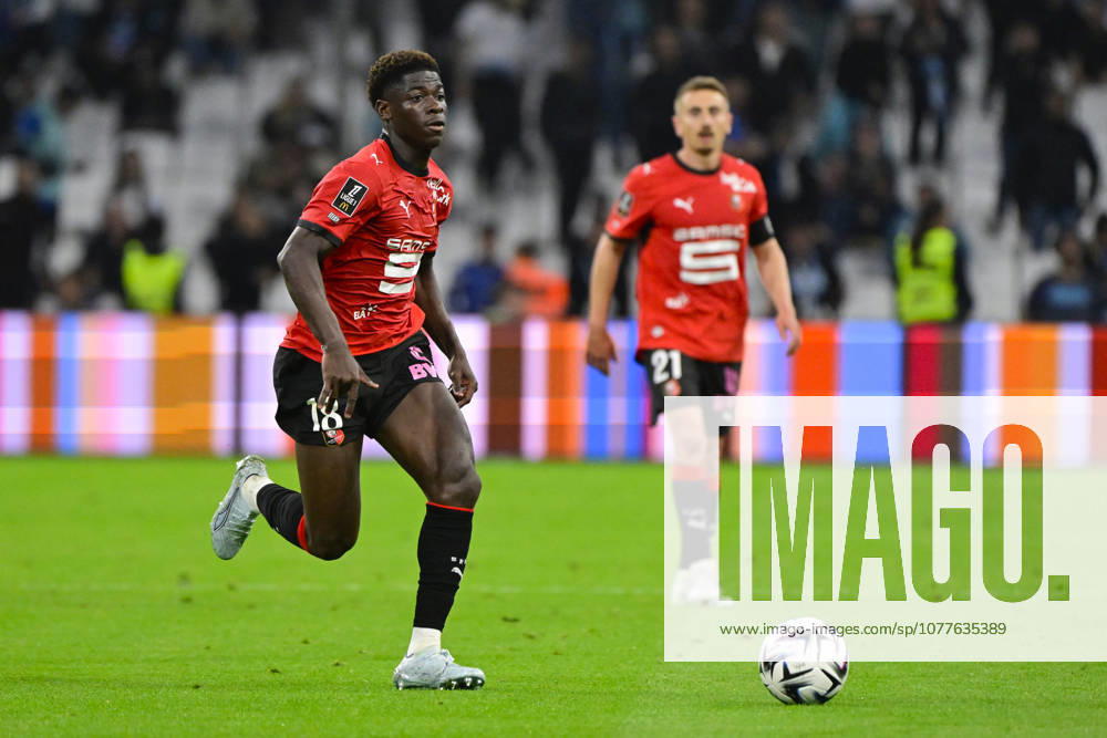 Mahamadou Nagida (SRFC) - Ligue 1 McDonalds match between Olympique de Marseille and Stade Rennais FC on May 17, 2026 at the Orange Velodrome Stadium in Marseille.
