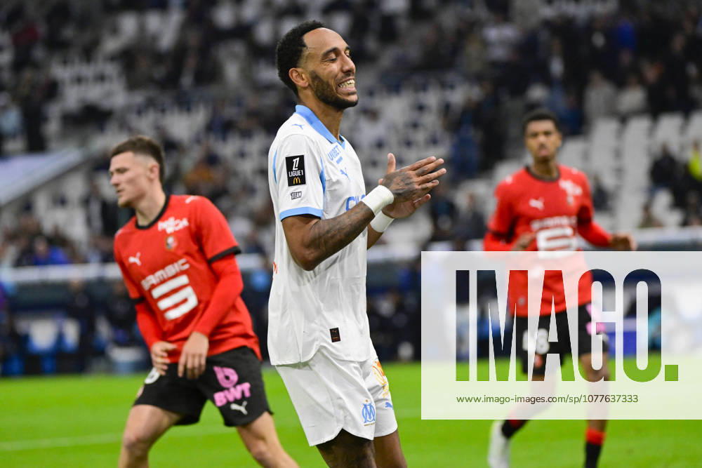 Pierre-Emerick Aubameyang (OM) - Ligue 1 McDonalds match between Olympique de Marseille and Stade Rennais FC on May 17, 2026 at the Orange Velodrome Stadium in Marseille.