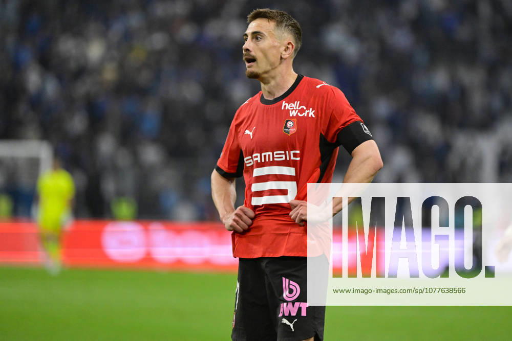 Valentin Rongier (SRFC) - Ligue 1 McDonalds match between Olympique de Marseille and Stade Rennais FC on May 17, 2026 at the Orange Velodrome Stadium in Marseille.