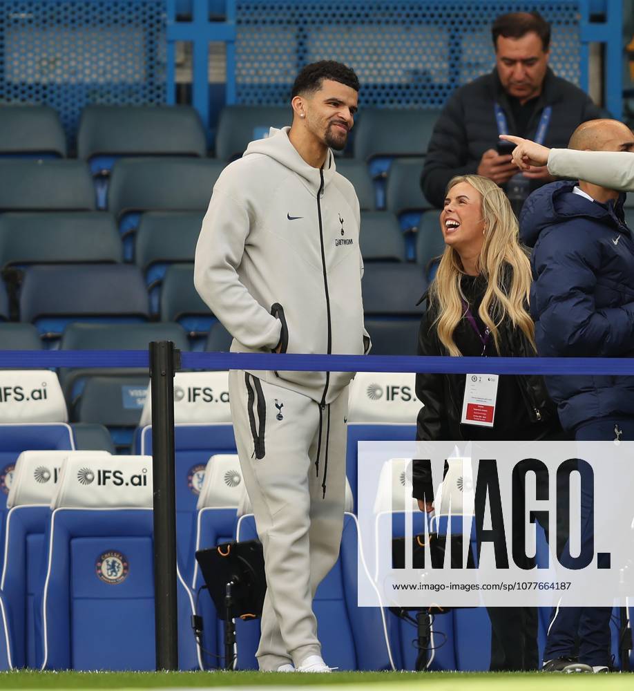 Premier League - Chelsea v Tottenham Hotspur LONDON, ENGLAND, MAY 19: Dominic Solanke of Tottenham Hotspur watches on from the stands during the Premier League match between Chelsea v Tottenham Hotspur at Stamford Bridge Stadium, London, England, on May 19. (Photo by Daniel Weir) London Stamford Bridge Stadium England