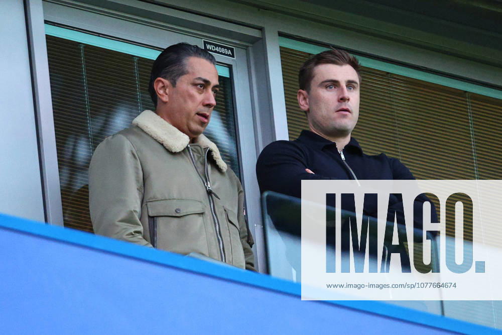 Premier League: Chelsea v Tottenham Hotspur LONDON, UK - 19th May 2026: Chelsea co-owner Behdad Eghbali looks on with Chelsea Director of Global Recruitment Sam Jewell ahead the Premier League match between Chelsea FC and Tottenham Hotspur FC at Stamford Bridge London Stamford Bridge England United Kingdom