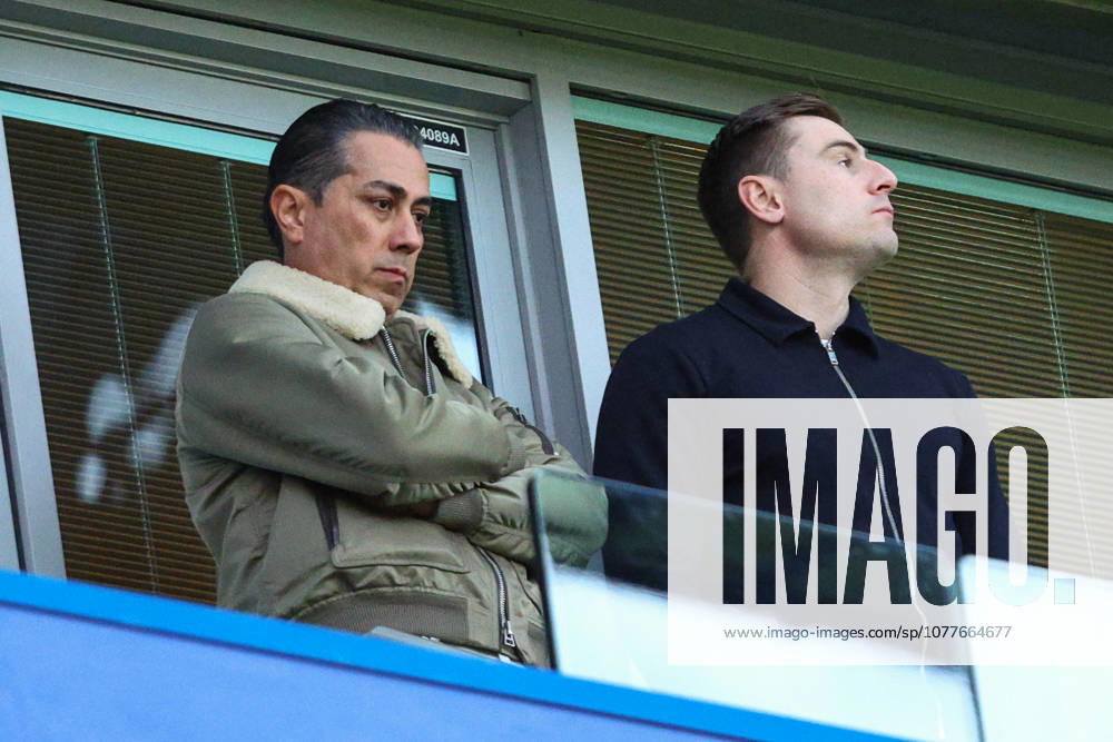 Premier League: Chelsea v Tottenham Hotspur LONDON, UK - 19th May 2026: Chelsea co-owner Behdad Eghbali looks on with Chelsea Director of Global Recruitment Sam Jewell ahead the Premier League match between Chelsea FC and Tottenham Hotspur FC at Stamford Bridge London Stamford Bridge England United Kingdom
