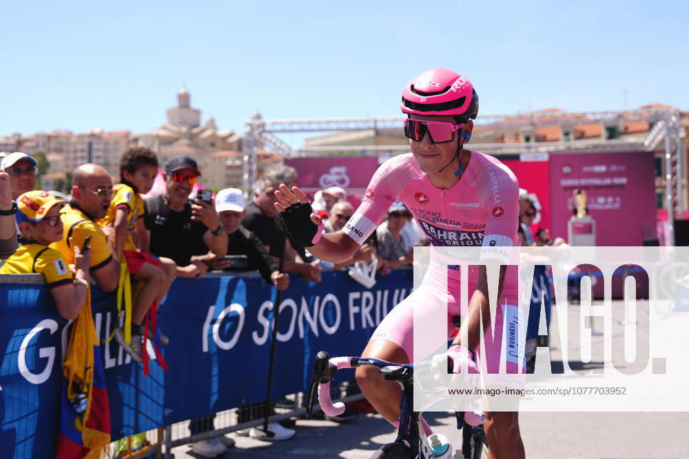 Portugals Afonso Oliveira Eulalio of Bahrain Victorious during Stage 12 of the Giro dItalia, from Imperia to Novi Ligure, Italy, Thursday