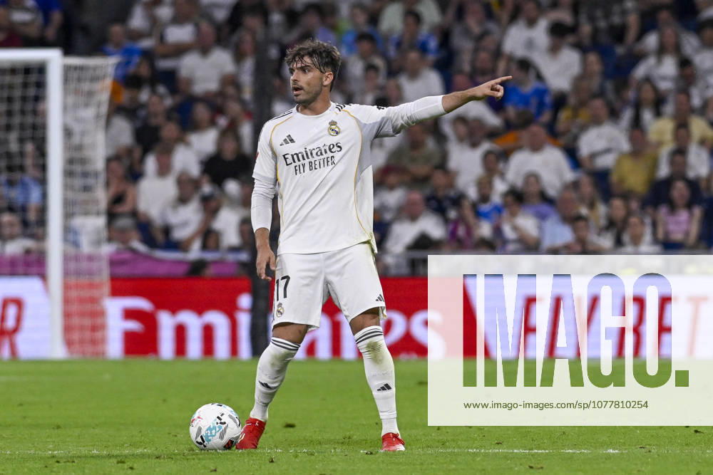 RAUL ASENCIO of Real Madrid CF during the match corresponding to the thirty-eight round of the 2025 26 First Division National League Championship between REAL MADRID C.F. Vs ATHLETIC CLUB, played at the Bernabeu Stadium on May 23, 2026, in Madrid, Spain. Madrid Spain - ZUMAc312 20260524_zsp_c312_187