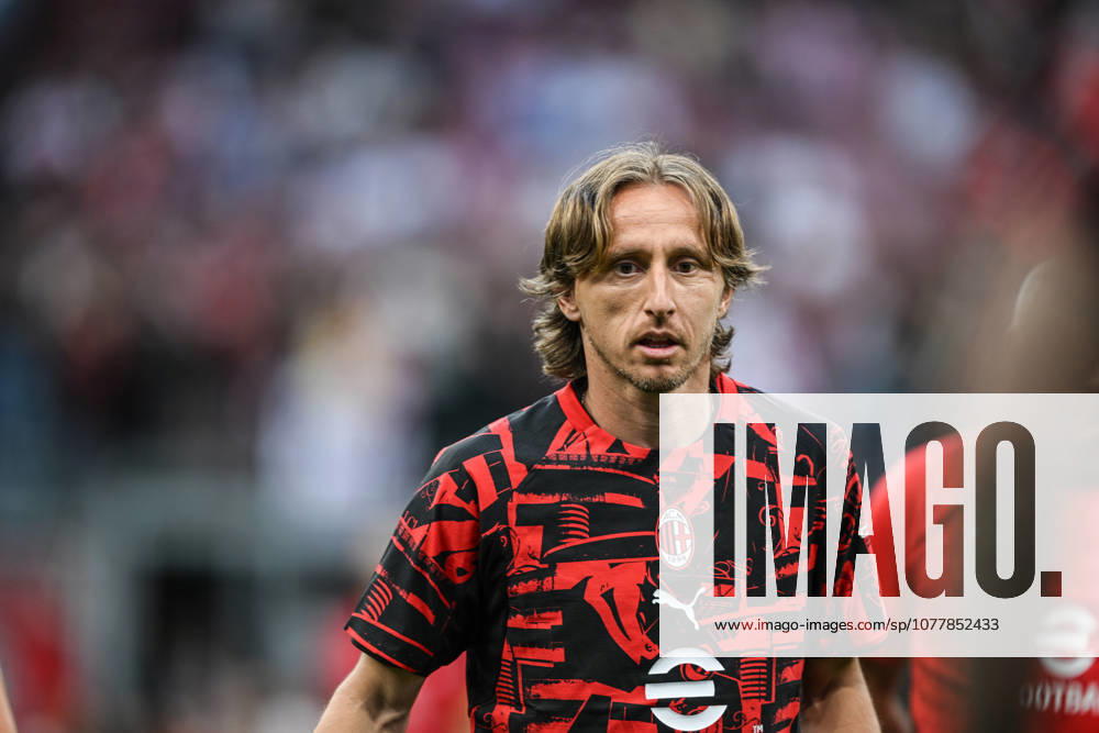 AC Milan v Cagliari Calcio - Serie A Luka Modric of AC Milan warms up prior to the Italian Serie A football match between AC Milan and Cagliari Calcio on May 24, 2026, at Giuseppe Meazza San Siro stadium in Milan, Italy. Milano Italy