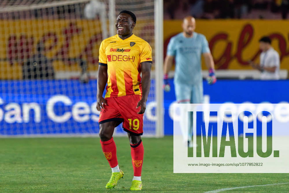 FOOTBALL - Serie A - US Lecce vs Genoa CFC Photo by IPA ABACAPRESS.COM85047201 - Lameck Banda of US Lecce celebrates after scoring a goal during US Lecce vs Genoa CFC, Italian soccer Serie A match in Lecce, Italy, May 24 2026 Lecce Italy
