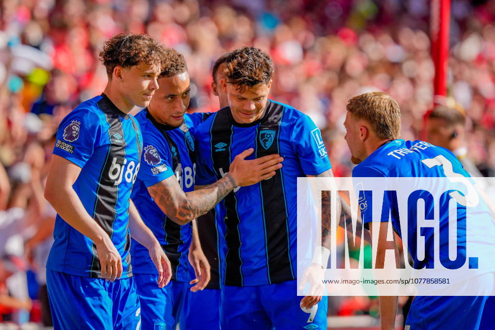 Nottingham Forest v Bournemouth - Premier League Marcus Tavernier of Bournemouth celebrates his goal to make it 1-1 during the Premier League match between Nottingham Forest and Bournemouth at City Ground in Nottingham, United Kingdom, on May 24, 2026. Nottingham United Kingdom
