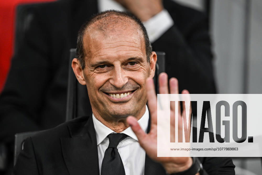 IPA85057676 - Head Coach Massimiliano Allegri of AC Milan before the Italian Serie A football match between AC Milan and Cagliari Calcio on 24 of May 2026 at Giuseppe Meazza San Siro Siro stadium in Milan, Italy. Credit: Tiziano Ballabio