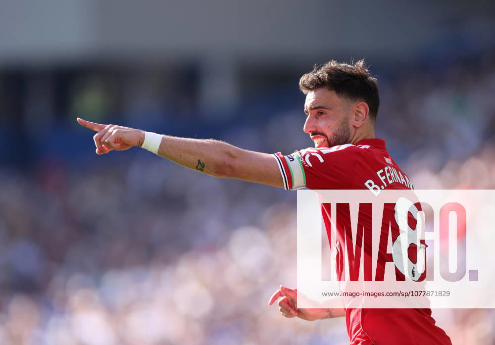 Brighton and Hove, England, 24th May 2026. Bruno Fernandes of Manchester United, ManU during the Brighton and Hove Albion vs Manchester United Premier League match at the AMEX Stadium, Brighton and Hove. Picture credit should read: David Klein Sportimage . SPI_086_DK_Brighton_Man_Utd SPI-4826-0086