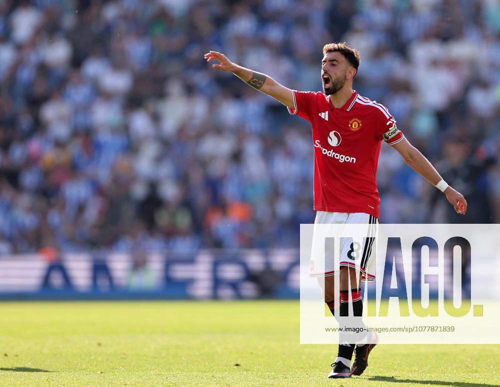 Brighton and Hove, England, 24th May 2026. Bruno Fernandes of Manchester United, ManU during the Brighton and Hove Albion vs Manchester United Premier League match at the AMEX Stadium, Brighton and Hove. Picture credit should read: David Klein Sportimage . SPI_090_DK_Brighton_Man_Utd SPI-4826-0090
