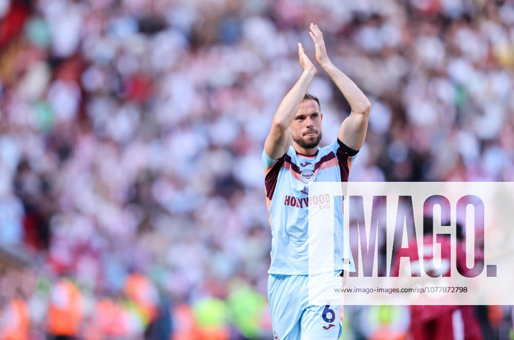 Brentford s Jordan Henderson applauds the Liverpool fans Liverpool v Brentford, Premier League, Football, Anfield, Liverpool, UK - 24 May 2026Liverpool Anfield United Kingdom