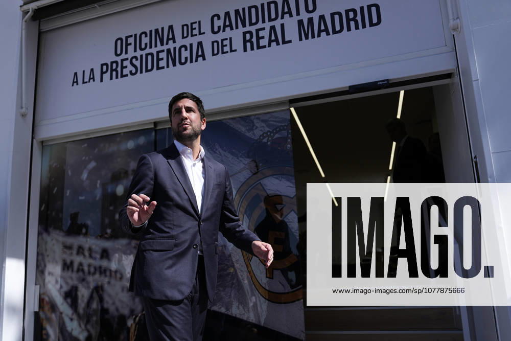 Enrique Riquelme attends the Media during the opening of his new campaign headquarters for his candidacy for the presidency of Real Madrid next to Bernabeu stadium on May 25, 2026, in Madrid, Spain. Madrid Spain - ZUMAa181 20260525_zaa_a181_013